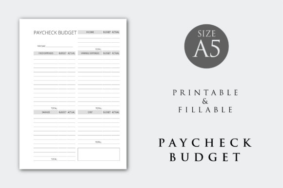 Download Minimalist Paycheck Budget - Check Collection