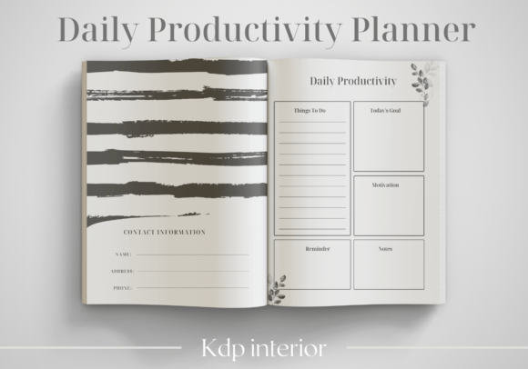 Download Daily Productivity Planner /KDP Interior - Productivity Collection