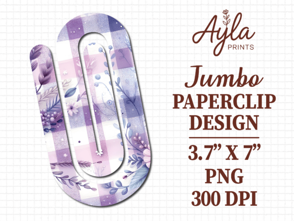 Download Purple Plaid Check Jumbo Paperclip PNG - Check Collection