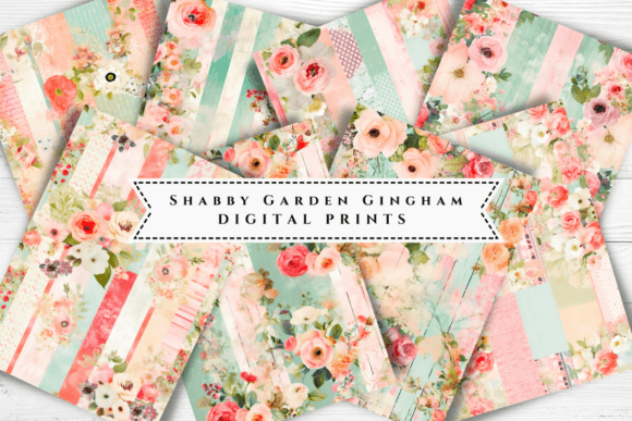 Download Shabby Chic Gingham Pattern Backgrounds. - Backgrounds Collection