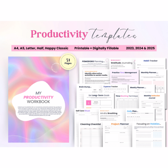 Download Productivity Planner: 2025 Goals Tracker - Productivity Collection