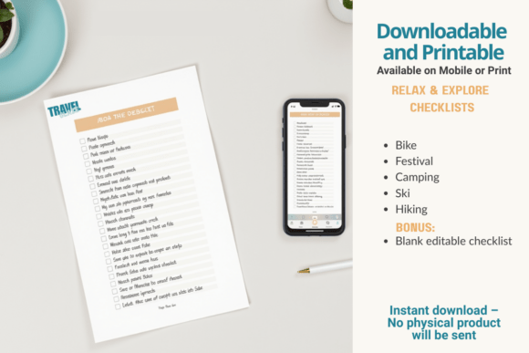 Download Printable Travel Checklist Bundle - Check Collection