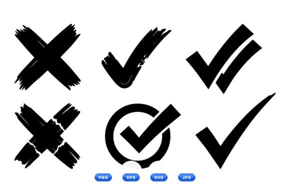 Download Grunge Check Mark Clipart Set - Check Collection